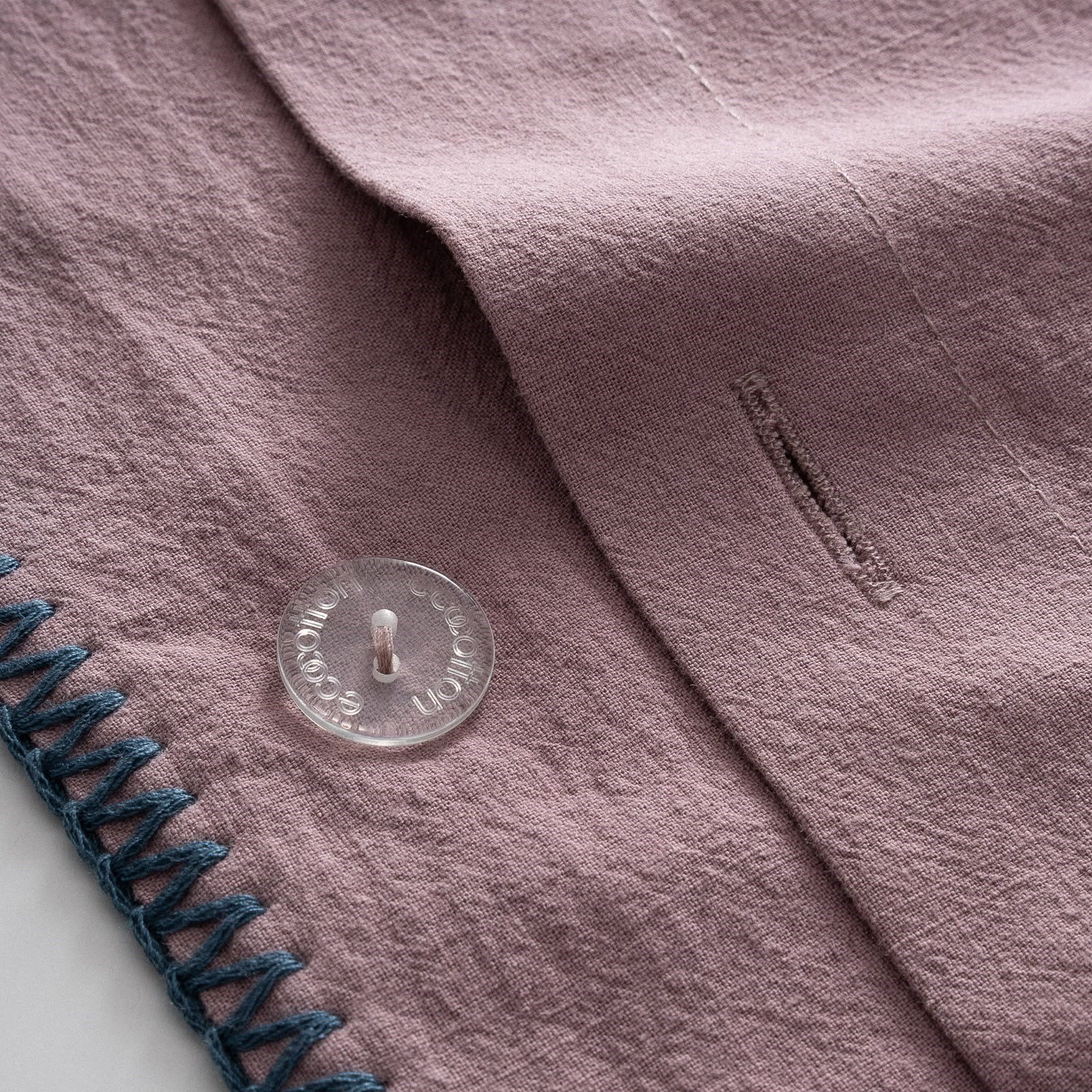 Ecocotton Elia Battal Boy Nevresim Takımı Organik Pamuk Keten Pudra