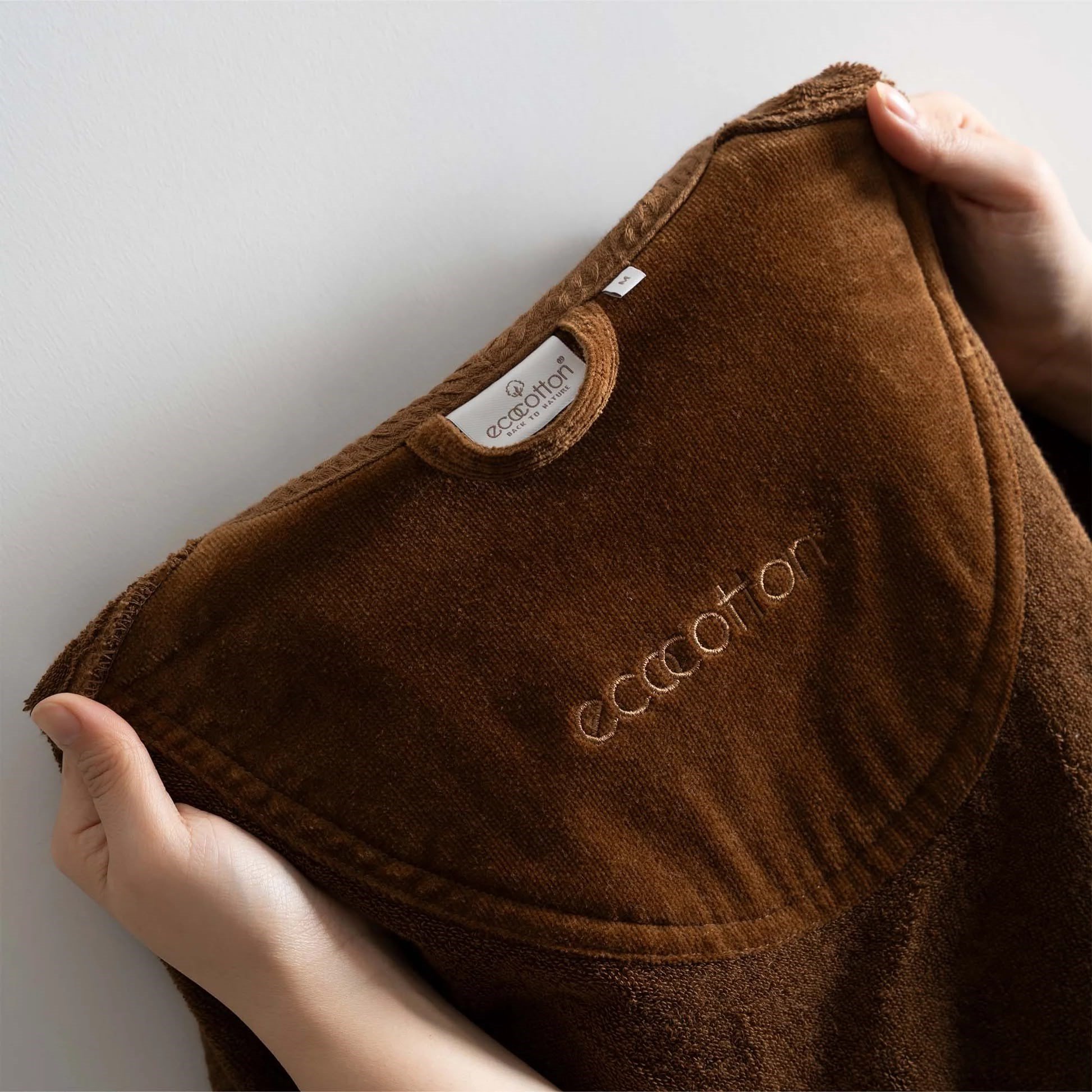 Ecocotton Farah Erkek Bornoz Organik Pamuk Kahverengi