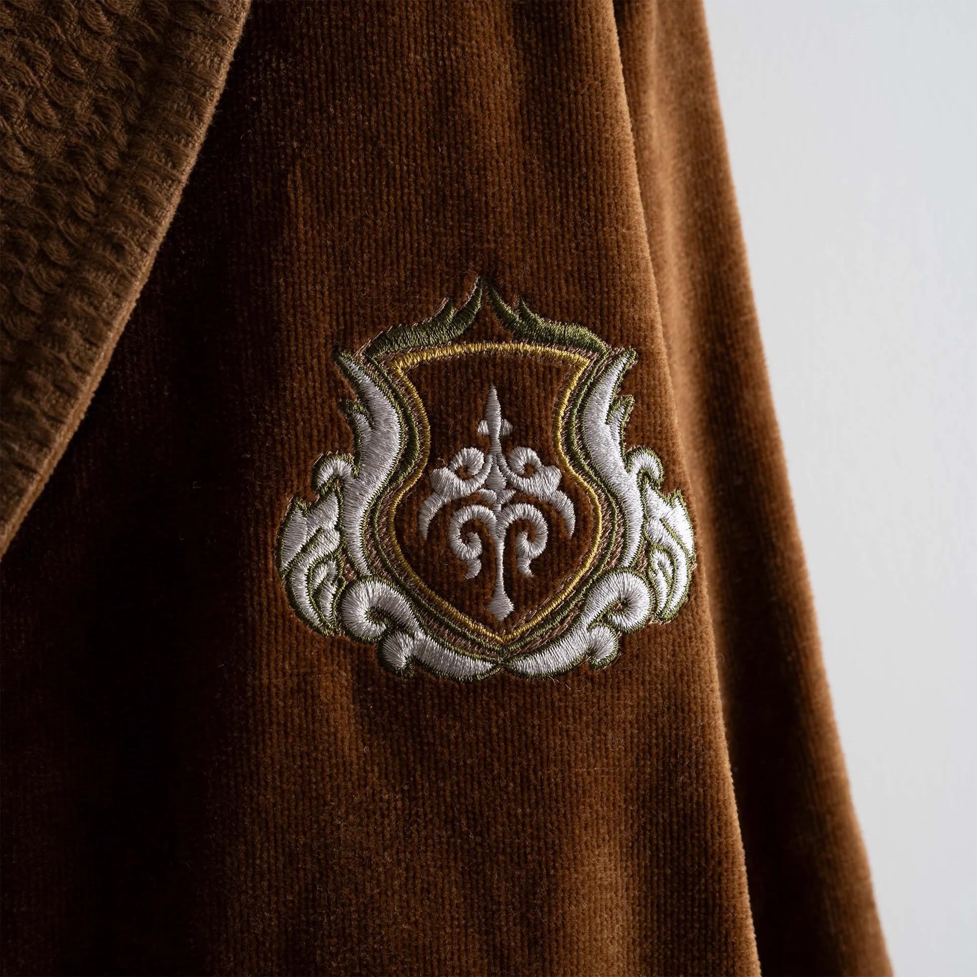 Ecocotton Farah Erkek Bornoz Organik Pamuk Kahverengi