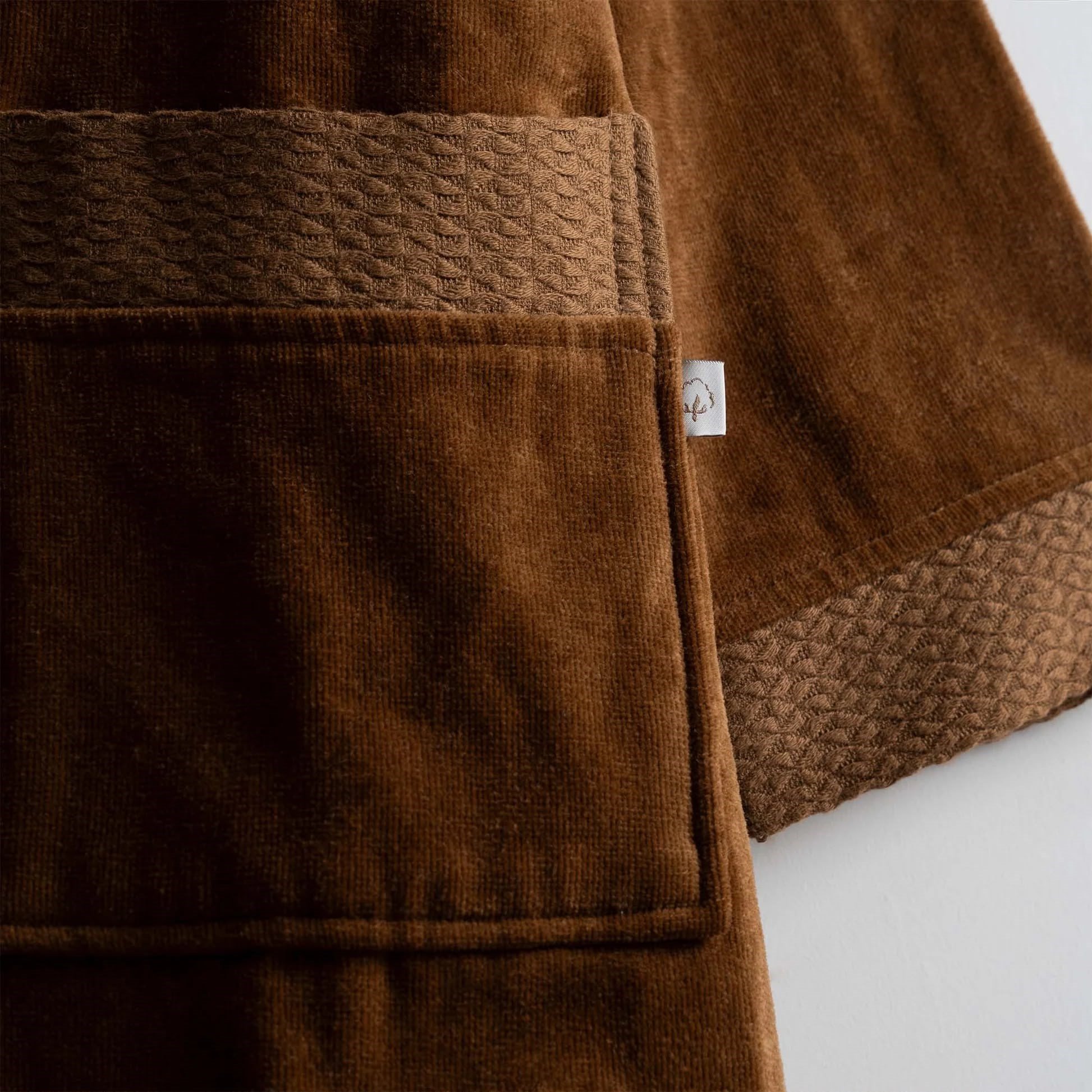 Ecocotton Farah Erkek Bornoz Organik Pamuk Kahverengi