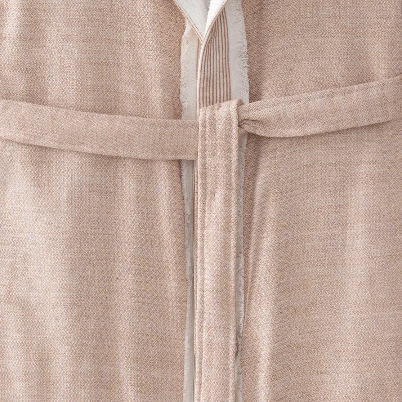 Ecocotton Hasna Kadın Bornoz Organik Pamuk Keten Terra