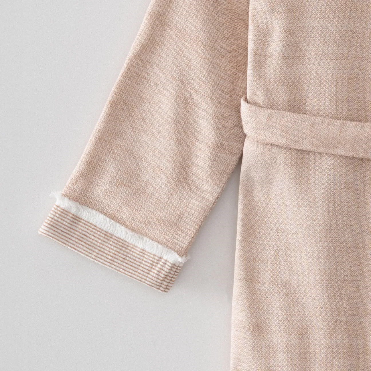 Ecocotton Hasna Kadın Bornoz Organik Pamuk Keten Terra