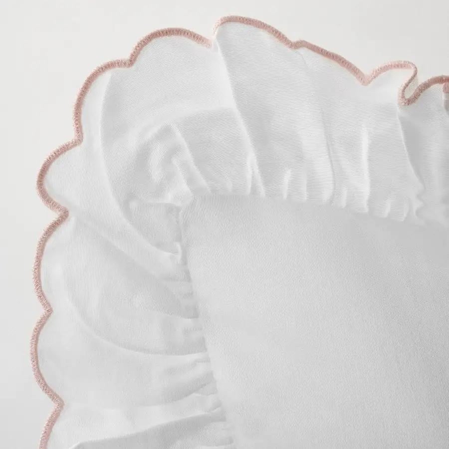 Ecocotton İlay Bebek Nevresim Takımı Organik Pamuk Saten El Nakışlı Krem