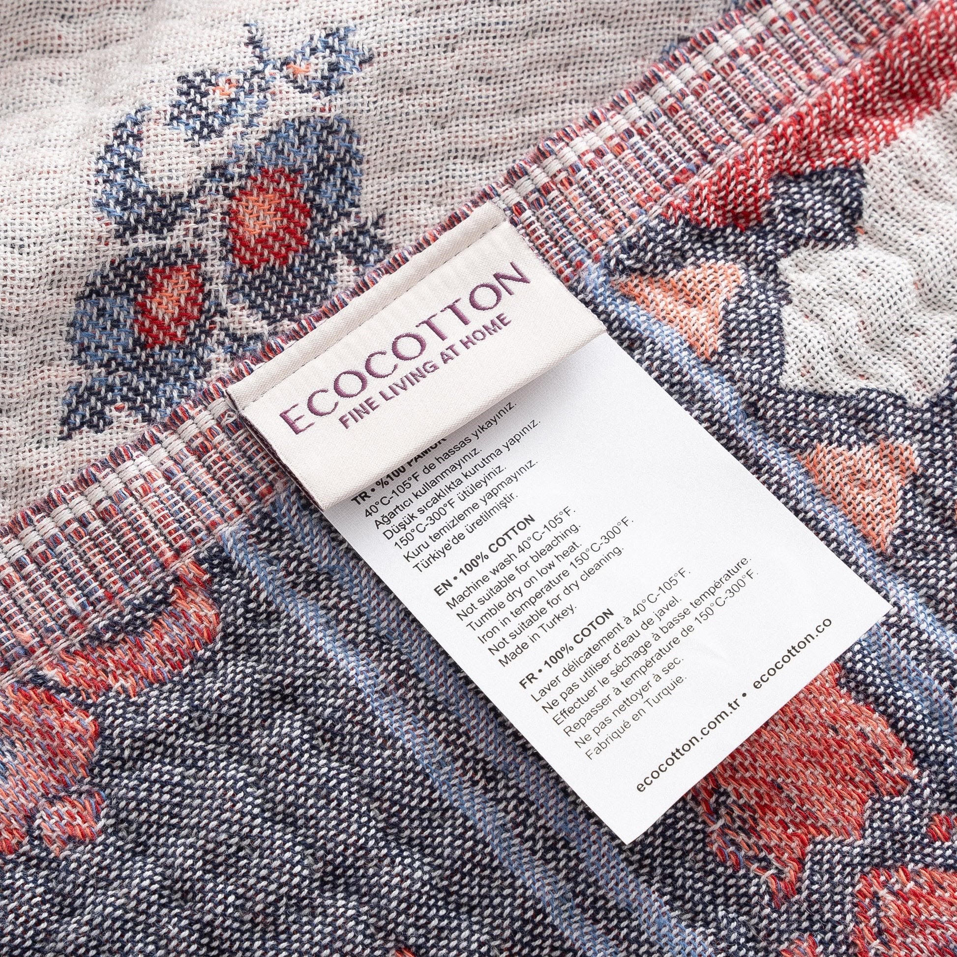 Ecocotton Lidya Peştemal Organik Pamuk Lacivert