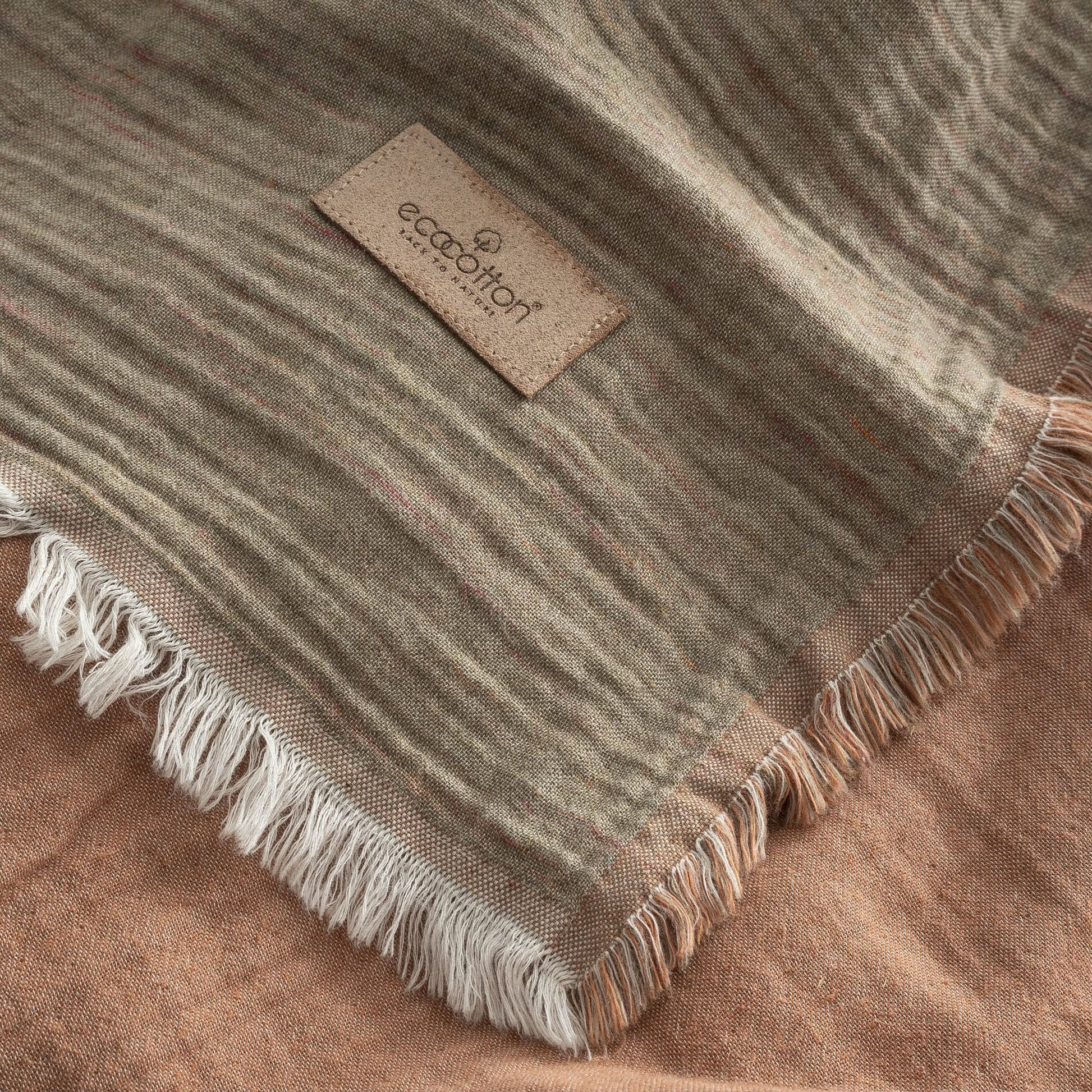 Ecocotton Muna Çift Kişilik Pike Seti Organik Pamuk Yeşil-Terra