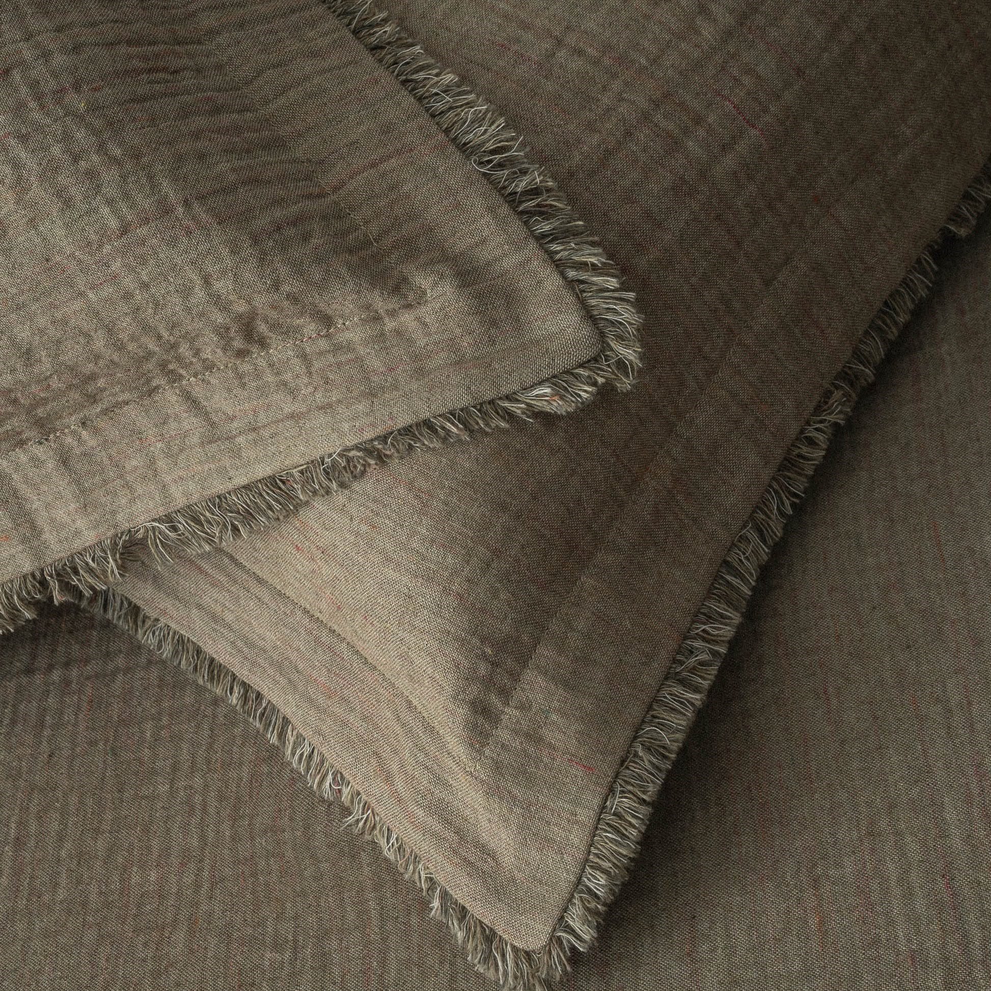 Ecocotton Muna Çift Kişilik Pike Seti Organik Pamuk Yeşil-Koyu Yeşil