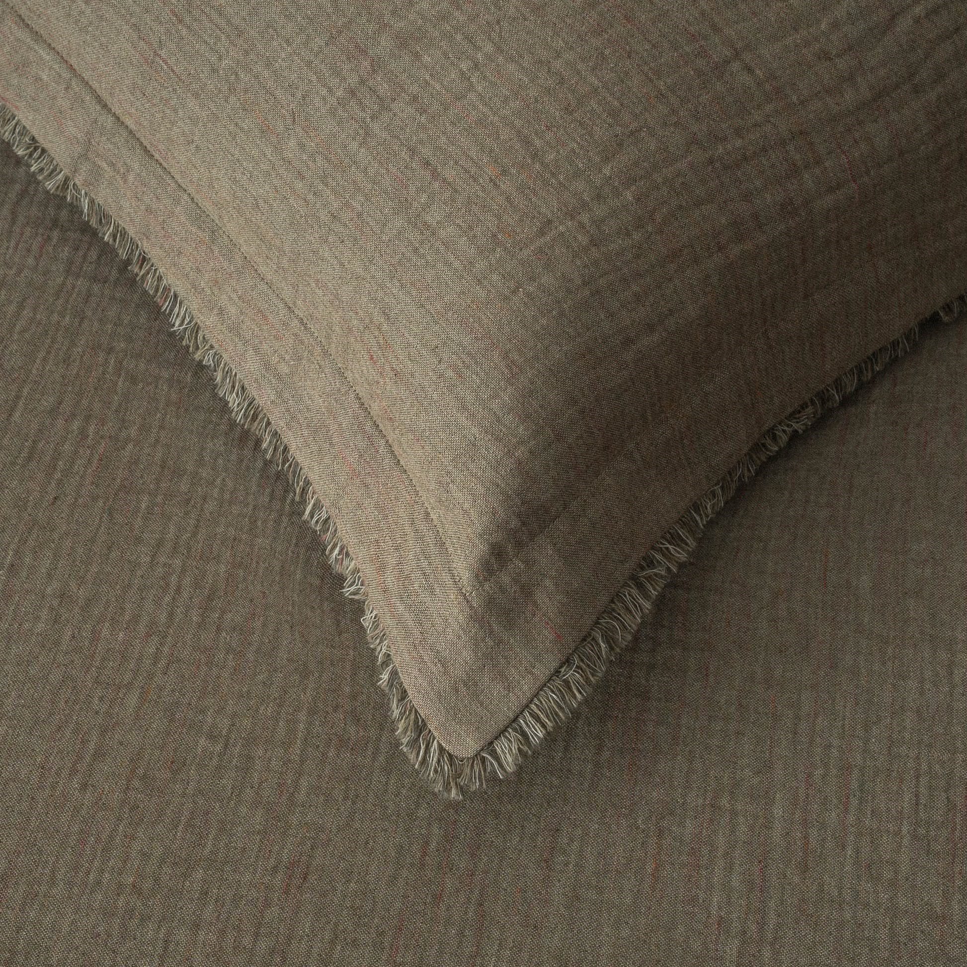 Ecocotton Muna Çift Kişilik Pike Seti Organik Pamuk Yeşil-Koyu Yeşil