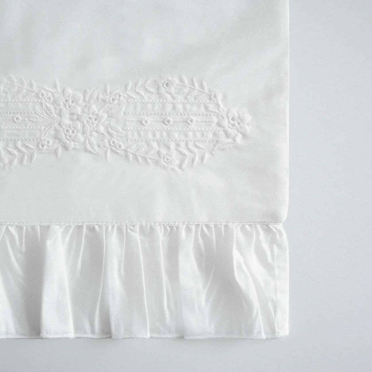Ecocotton Nare Battal Boy Nevresim Takımı Organik Pamuk Perkal Krem