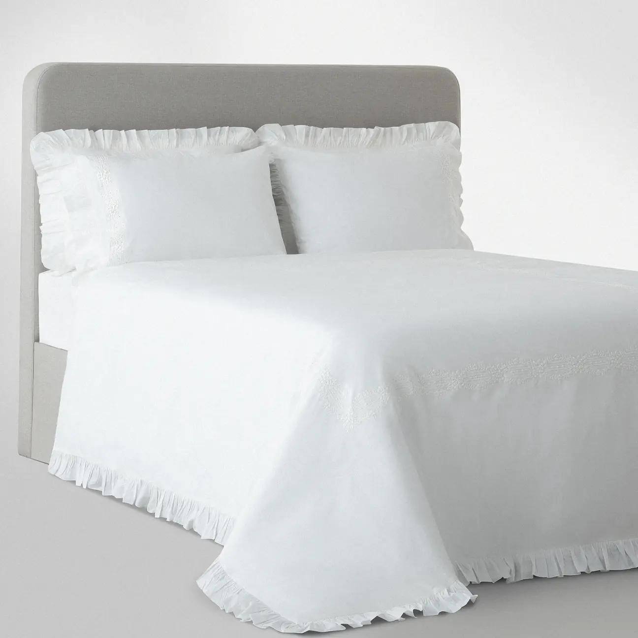 Ecocotton Nare Battal Boy Nevresim Takımı Organik Pamuk Perkal Krem