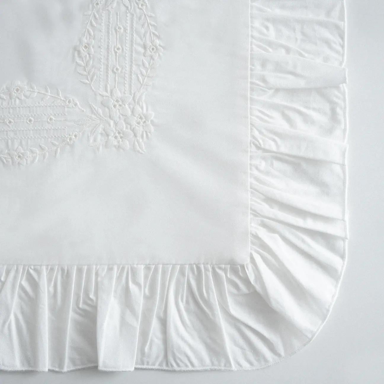 Ecocotton Nare Battal Boy Nevresim Takımı Organik Pamuk Perkal Krem