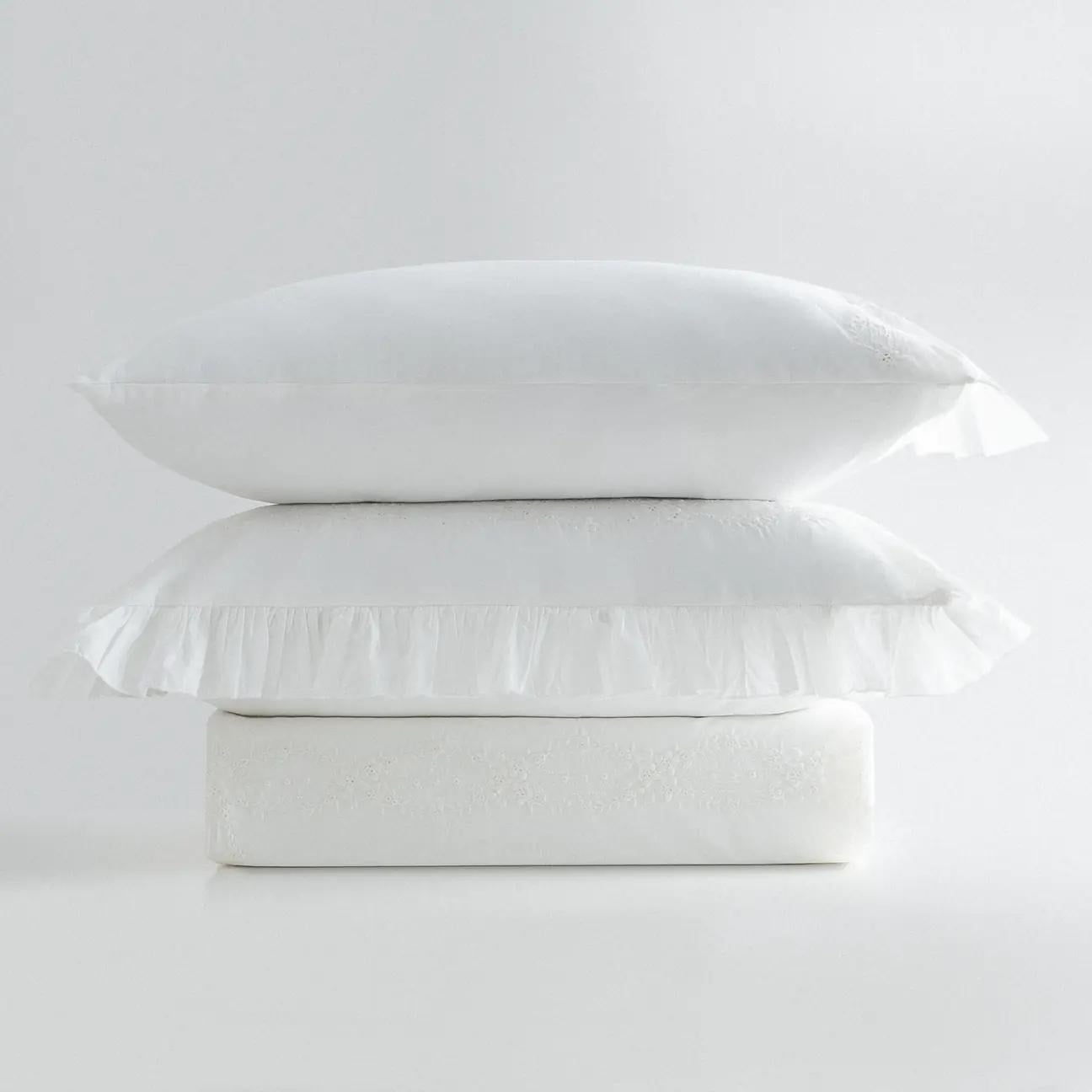 Ecocotton Nare Çift Kişilik Nevresim Takımı Organik Pamuk Perkal Krem