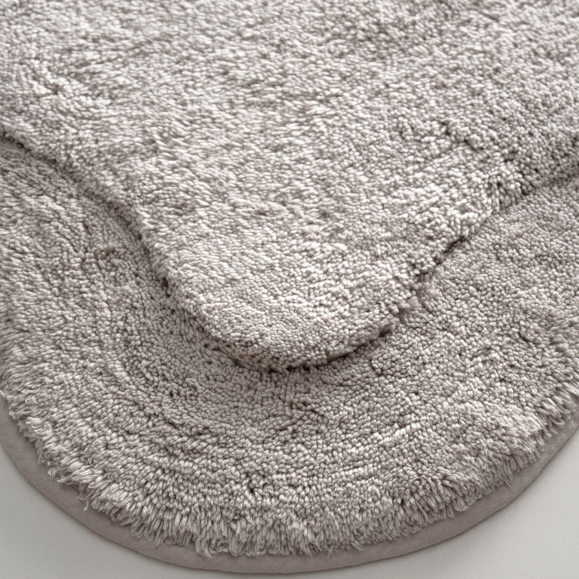 Ecocotton Sara 2'li Banyo Paspas Seti Pamuk Açık Gri
