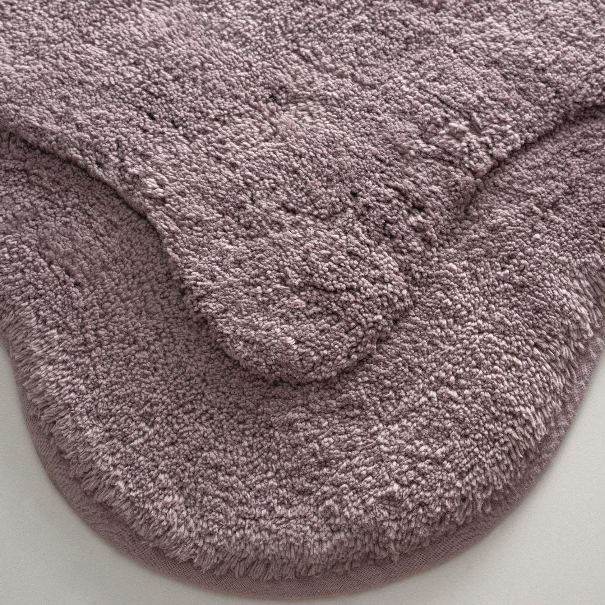 Ecocotton Sara 2'li Banyo Paspas Seti Pamuk Açık Mor
