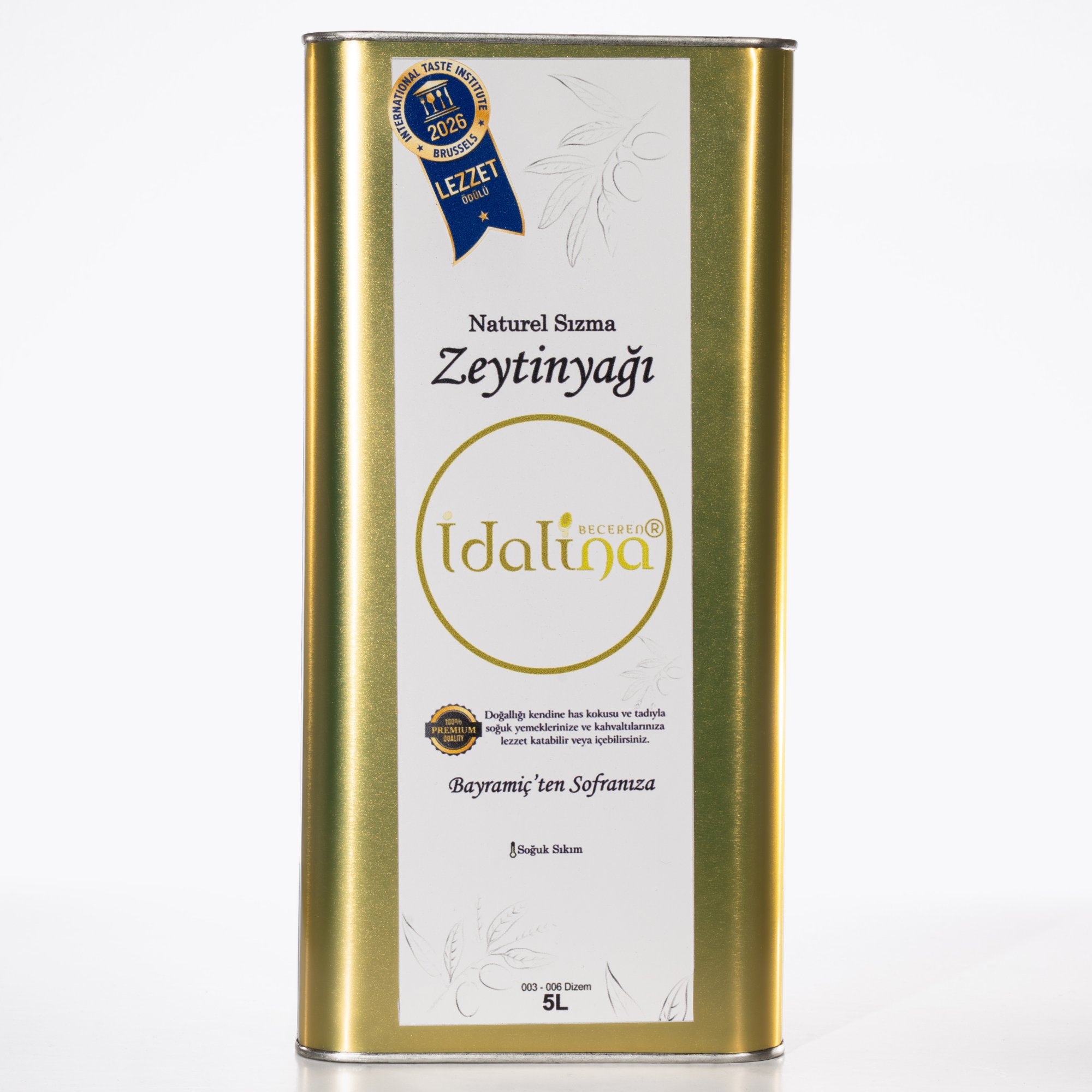 5L Premium İlk Gün Hasadı Zeytinyağı