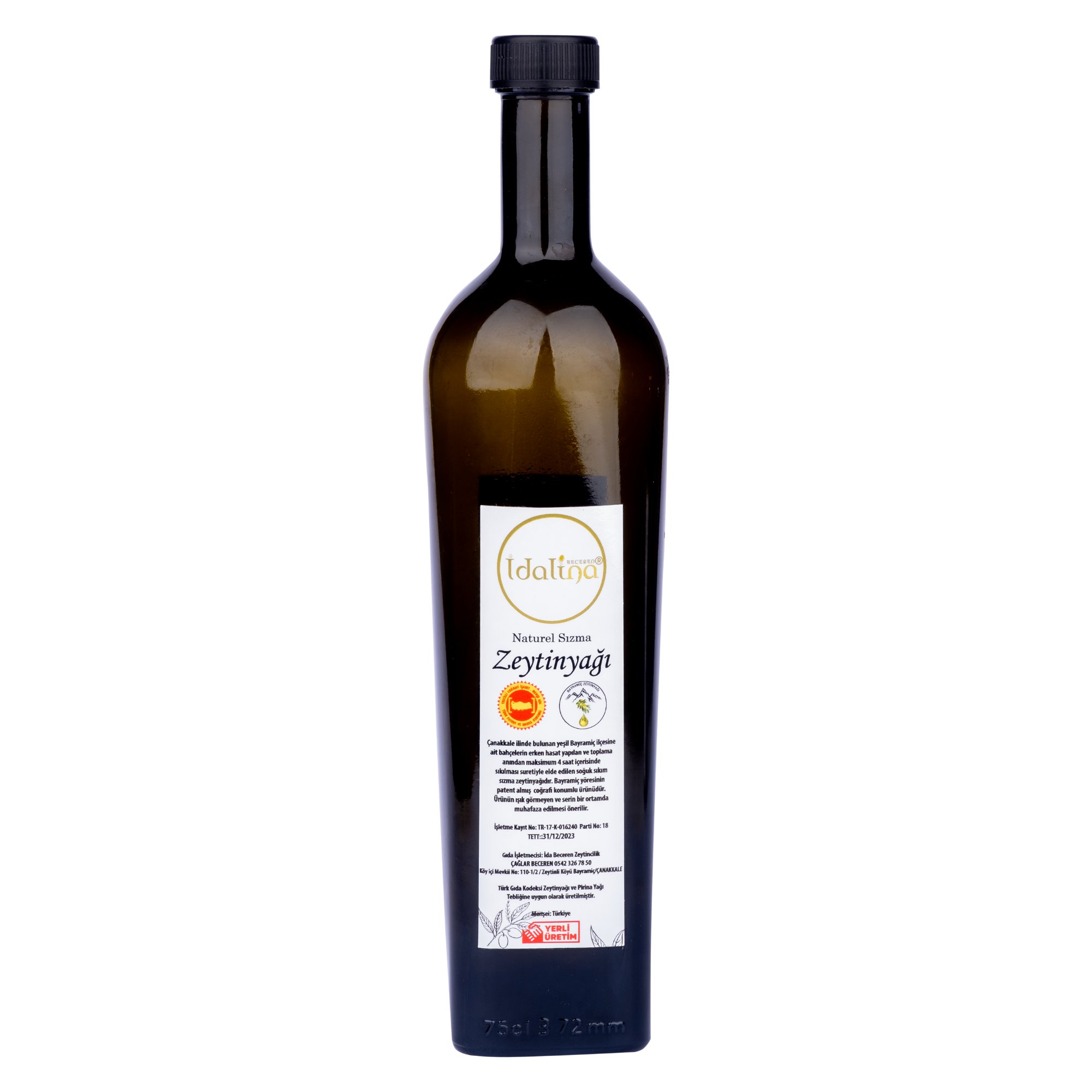 Filtresiz Soğuk Sıkım Zeytinyağı 750ml