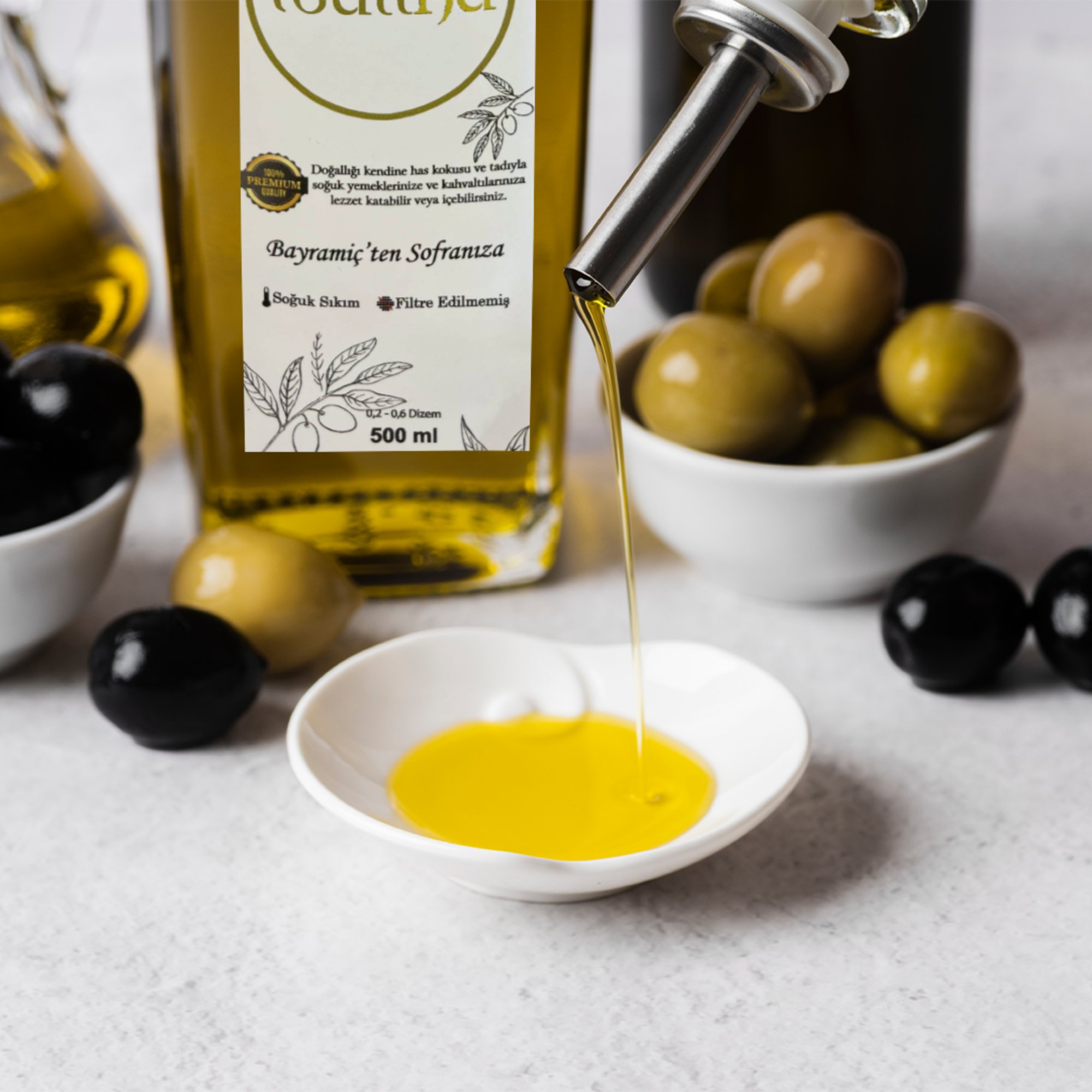 Naturel Sızma Soğuk Sıkım Zeytinyağı