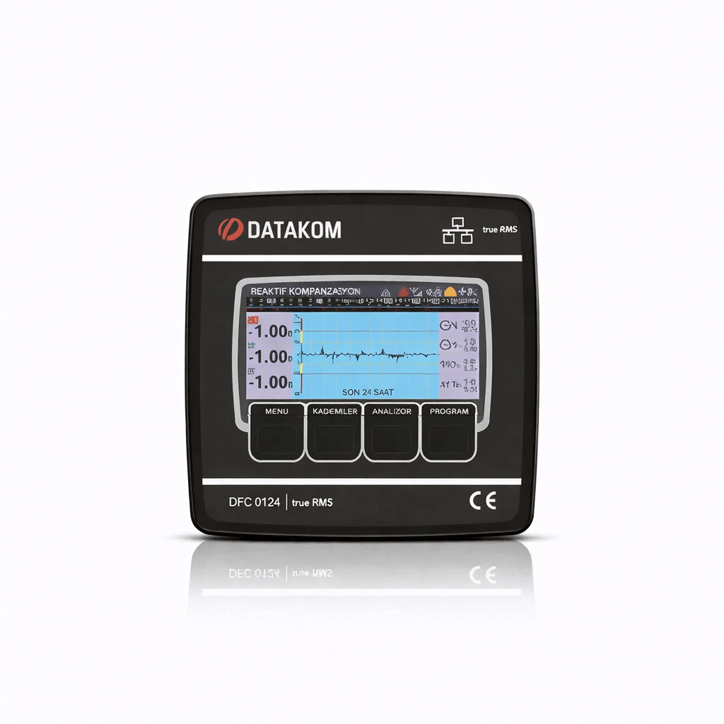DATAKOM DFC-0124 TFT 4.3'' (24R) SVC'Lİ REAKTİF GÜÇ KONTROL RÖLESİ