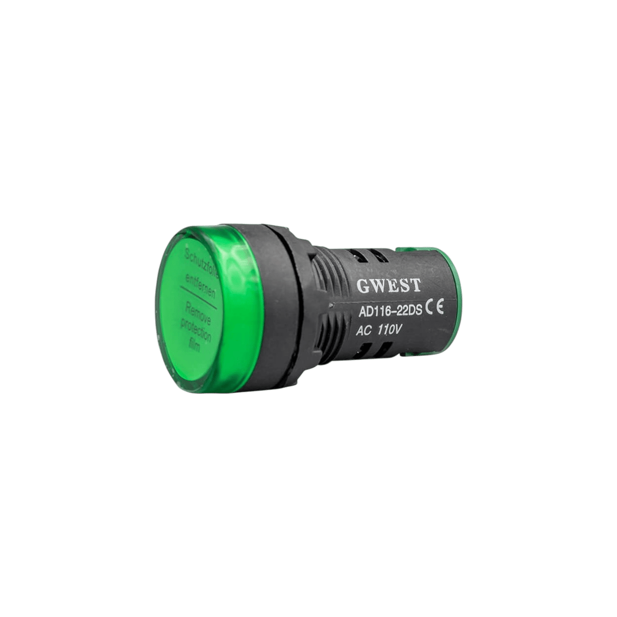 GWEST 22 - 110V - Y Led Sinyal 110V. AC-DC Yeşil 10 Adet