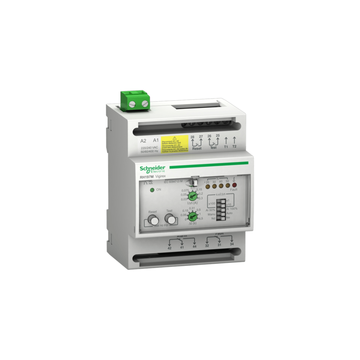 Schneider 56517 Vigirex Algılama Rölesi RH197M 220/240V AC 30mA-30A