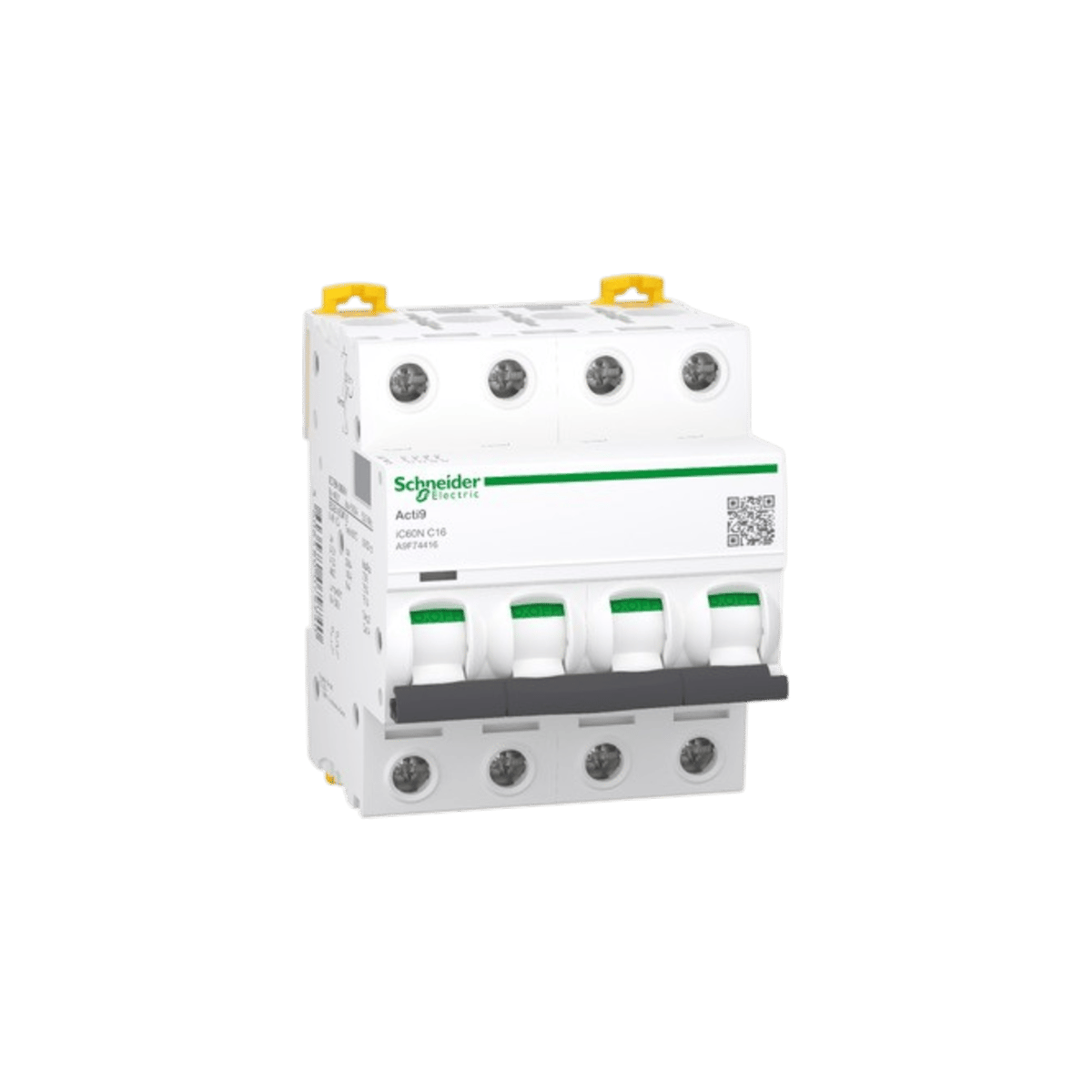 Schneider A9F74416 iC60N 4 Faz 16A 6kA C Tipi Otomat