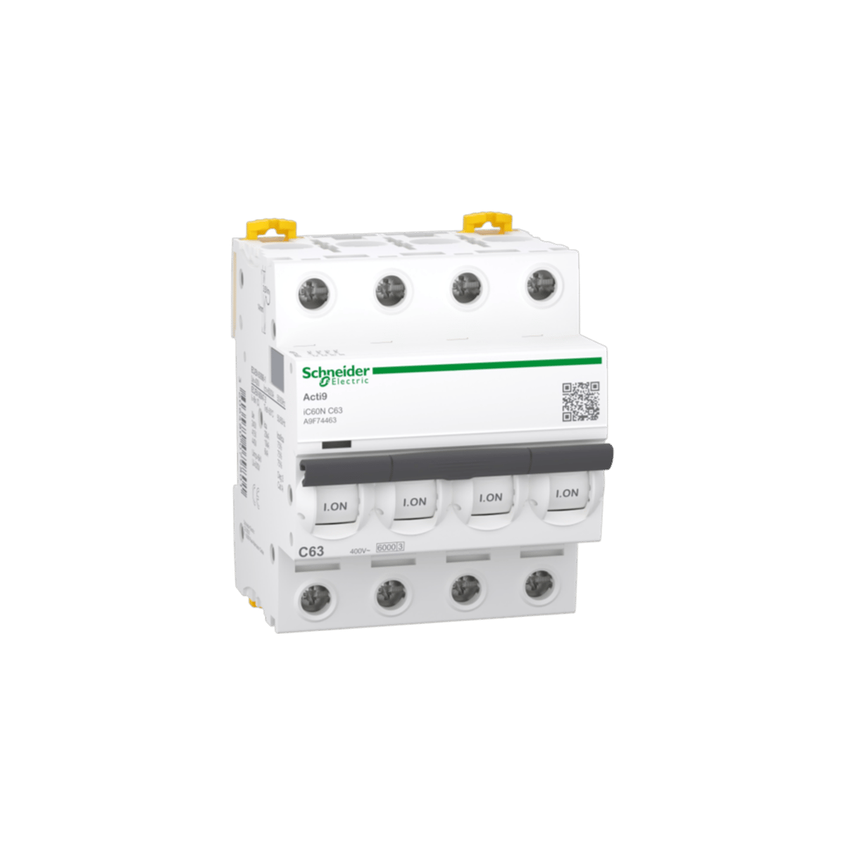 Schneider A9F74463 iC60N 4 Faz 63A 6kA C Tipi Otomat