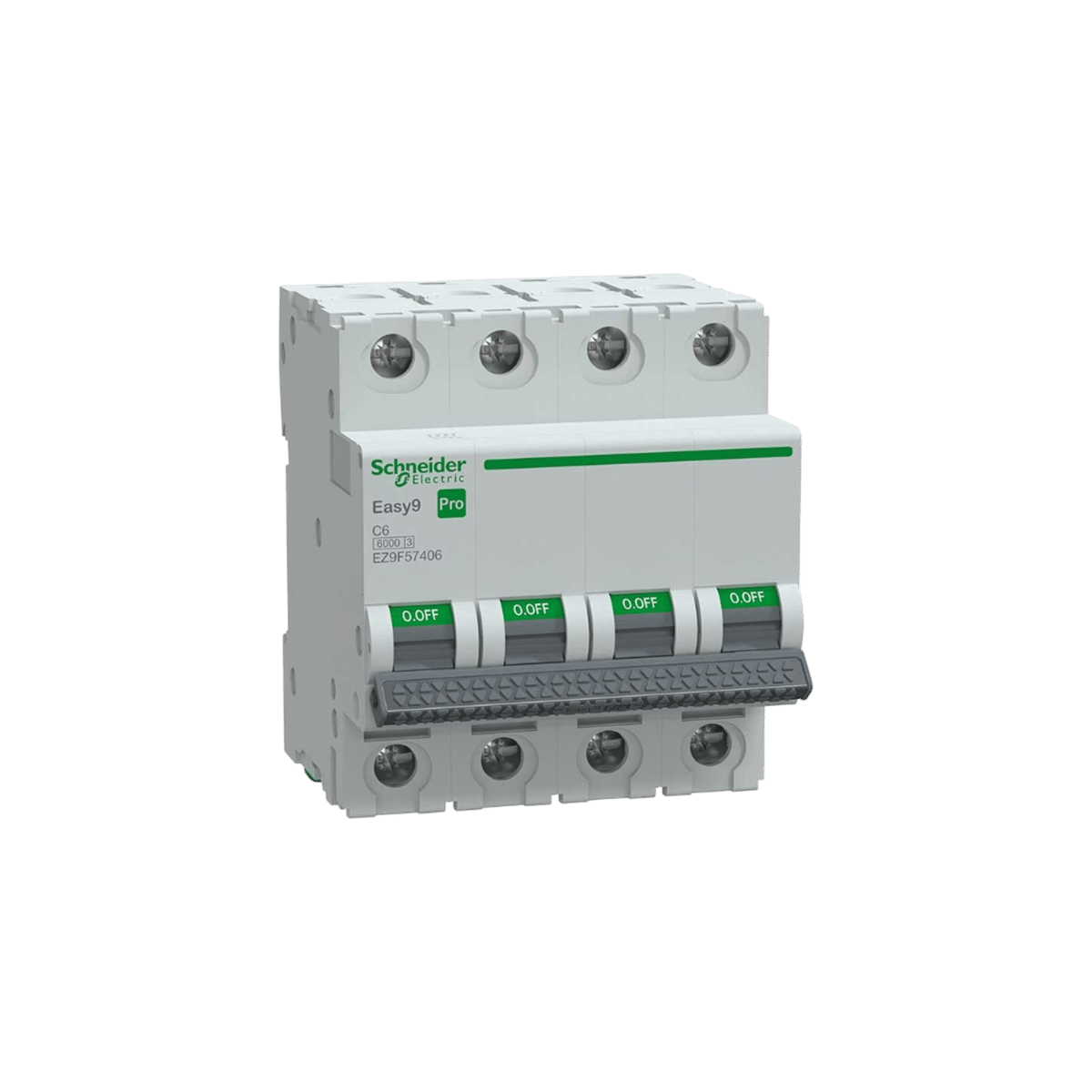 Schneider EZ9F57406 Pro 4 Faz, 6a, 6 Ka, C Tipi Otomat Sigorta