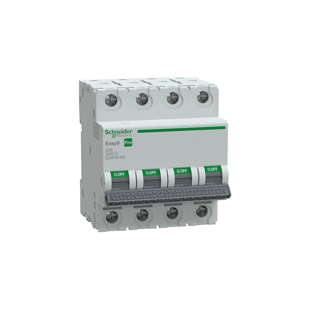 Schneider EZ9F57420 Pro 4 Faz, 20a, 6 Ka, C Tipi Otomat Sigorta