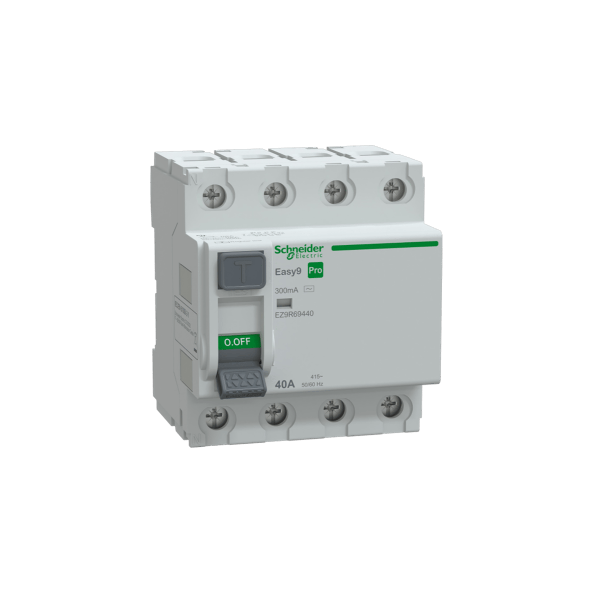Schneider EZ9R69440 Pro 4 Faz, 40a, 300 Ma, Ac Tipi Kaçak Akım Koruma Şalteri