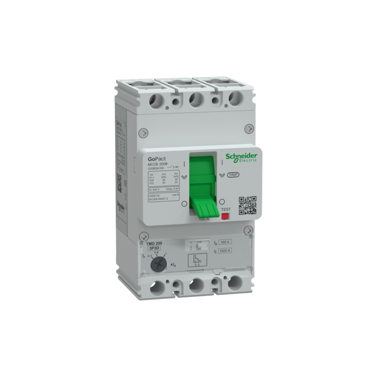 Schneider G20B3A160 Gopact 112-160a 3p Termik Manyetik Şalter 25ka