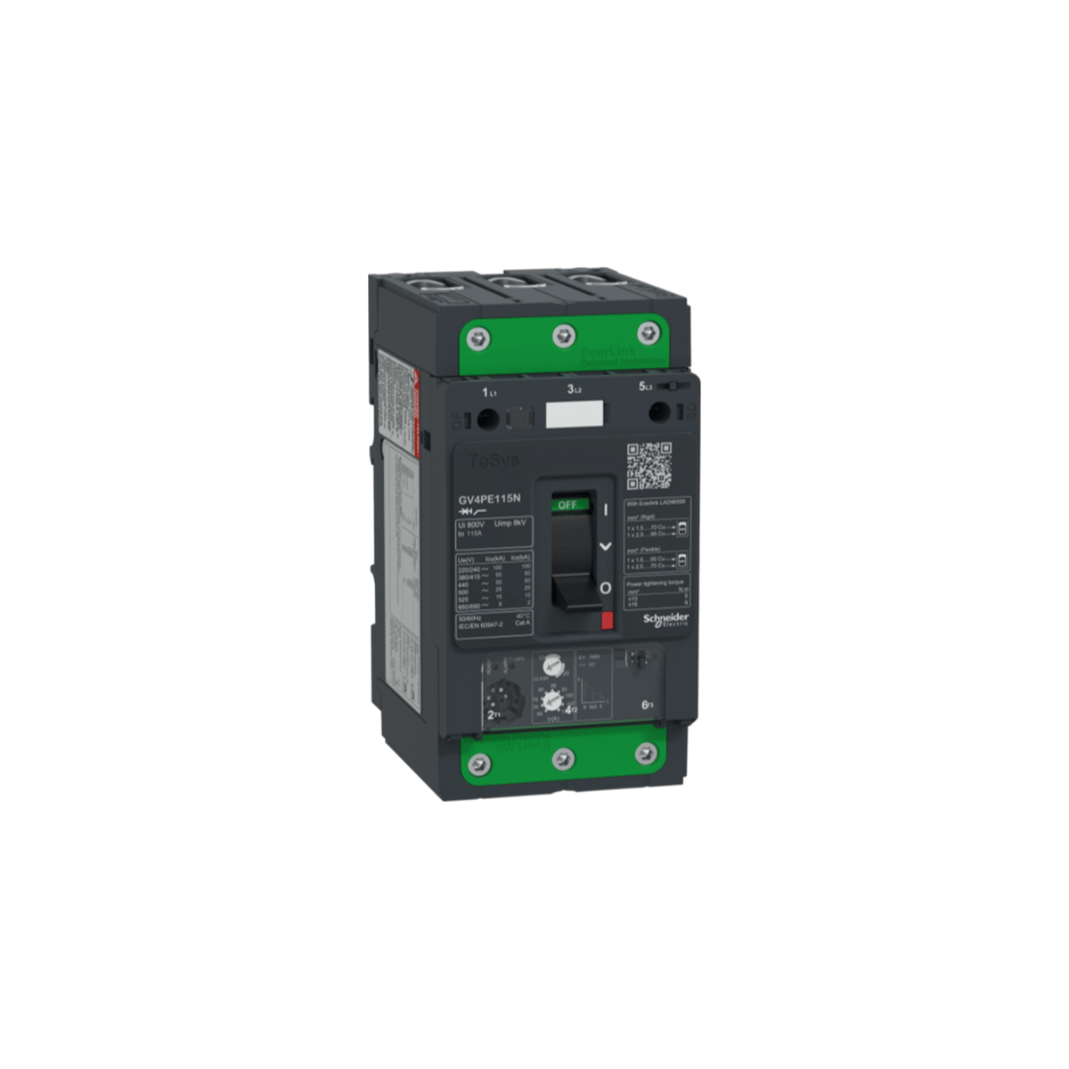 Schneider GV4PE115N TeSys GV4PE Motor Koruma Şalteri 115A 50kA