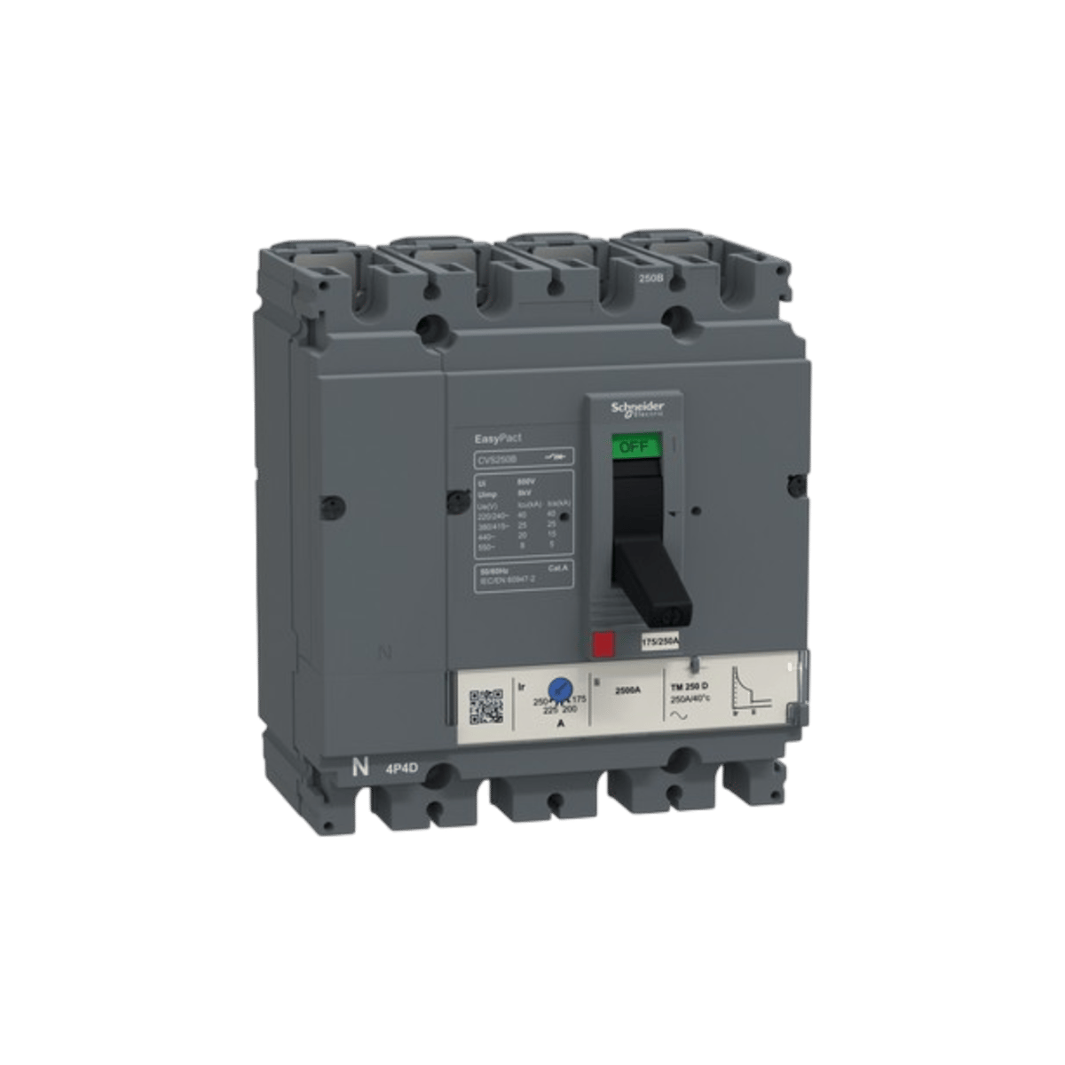 Schneider LV516313 Cvs160b Tm160d, 4p3d Devre Kesici