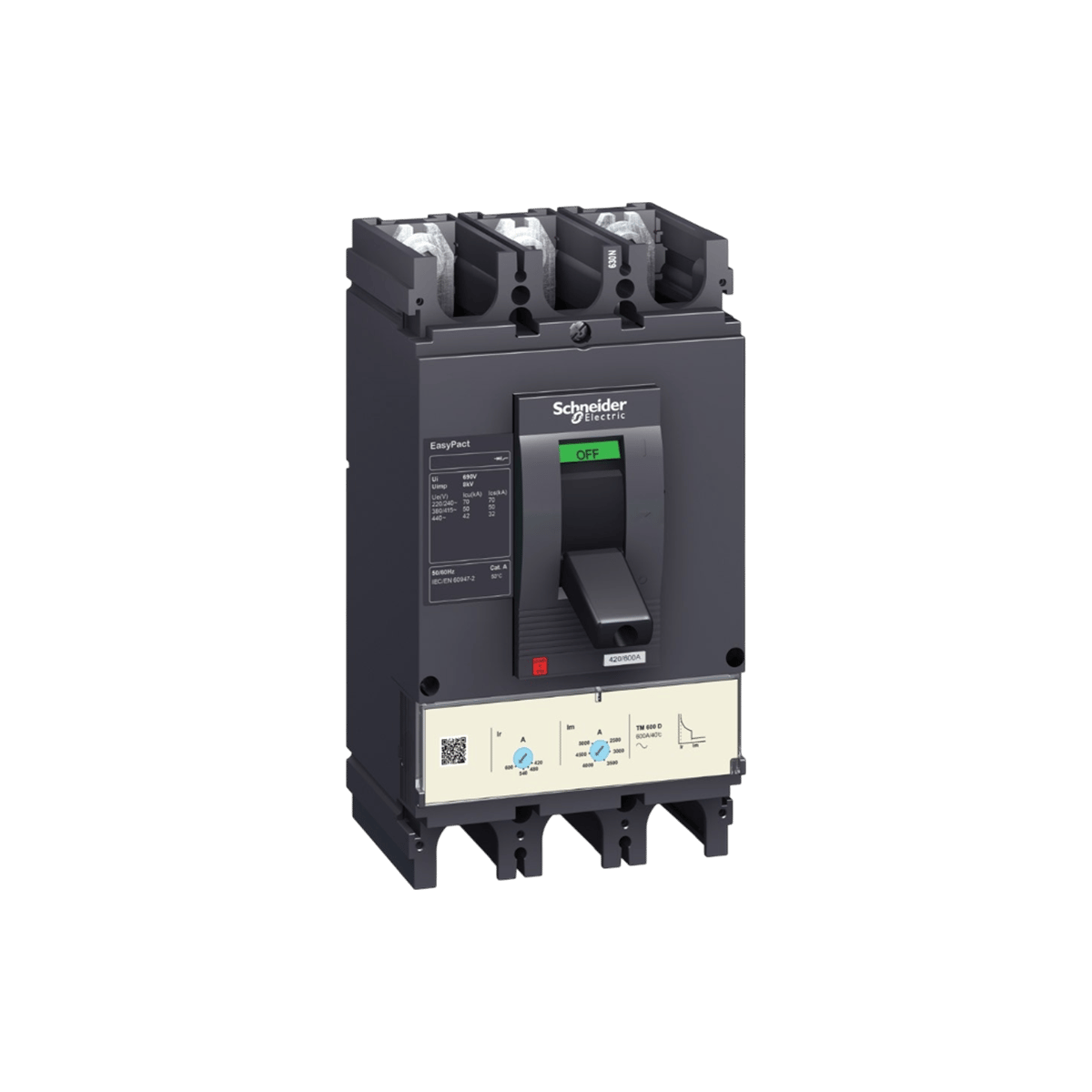 Schneider LV563315 Cvs 350-500a Termik Manyetik Şalter 50ka