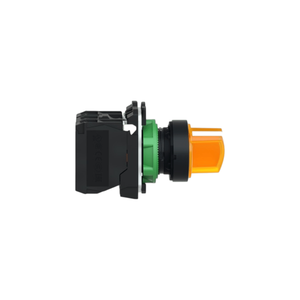 Schneider XB5AK125M5 Işıklı Mandal Buton, Sarı, 1 Na + 1 Nk, 220 Ac/Dc Led, 2 Konum