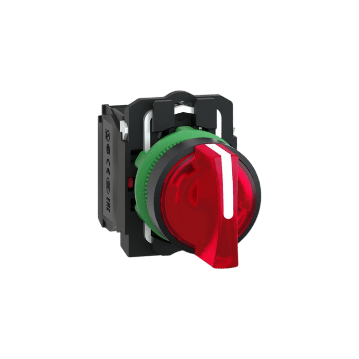 Schneider XB5AK134M5 Işıklı Mandal Buton, Kırmızı, 1 Na + 1 Nk, 220 Ac/Dc Led, 3 Konum