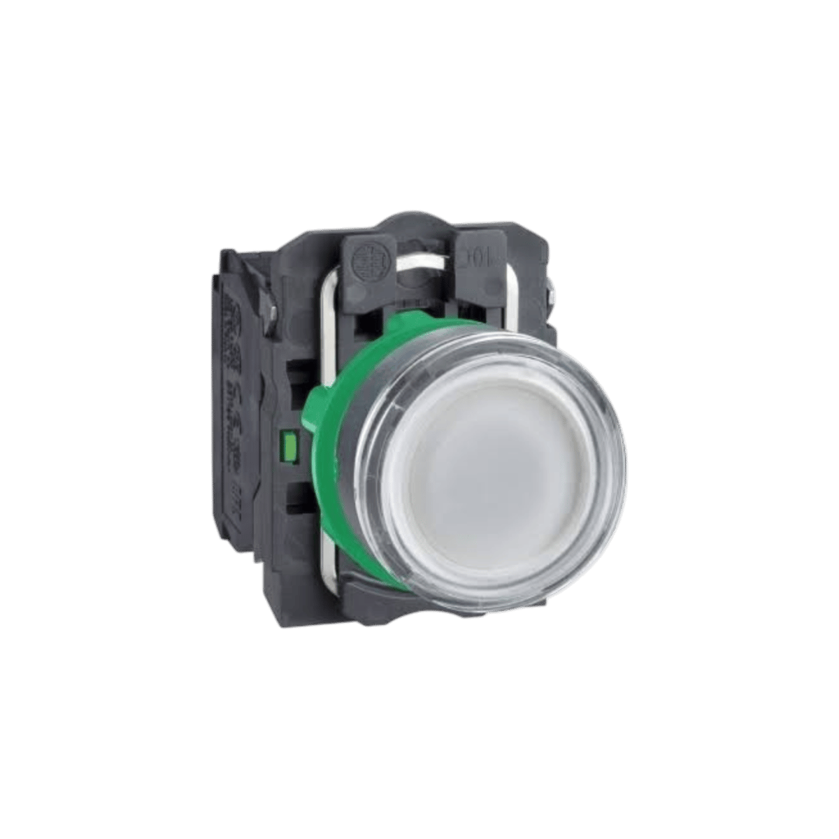 Schneider XB5AW3165 Işıklı Yaylı Buton, Beyaz, 1 Na + 1 Nk