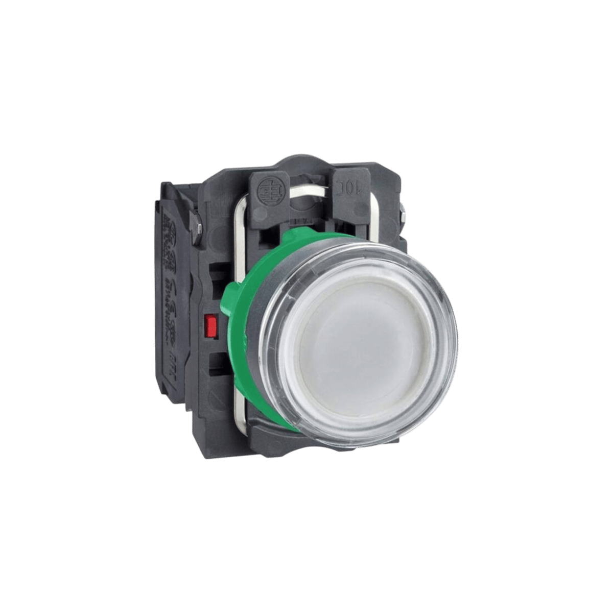 Schneider XB5AW31B5 Işıklı Yaylı Buton, Beyaz, 1 Na + 1 Nk, 24v Led