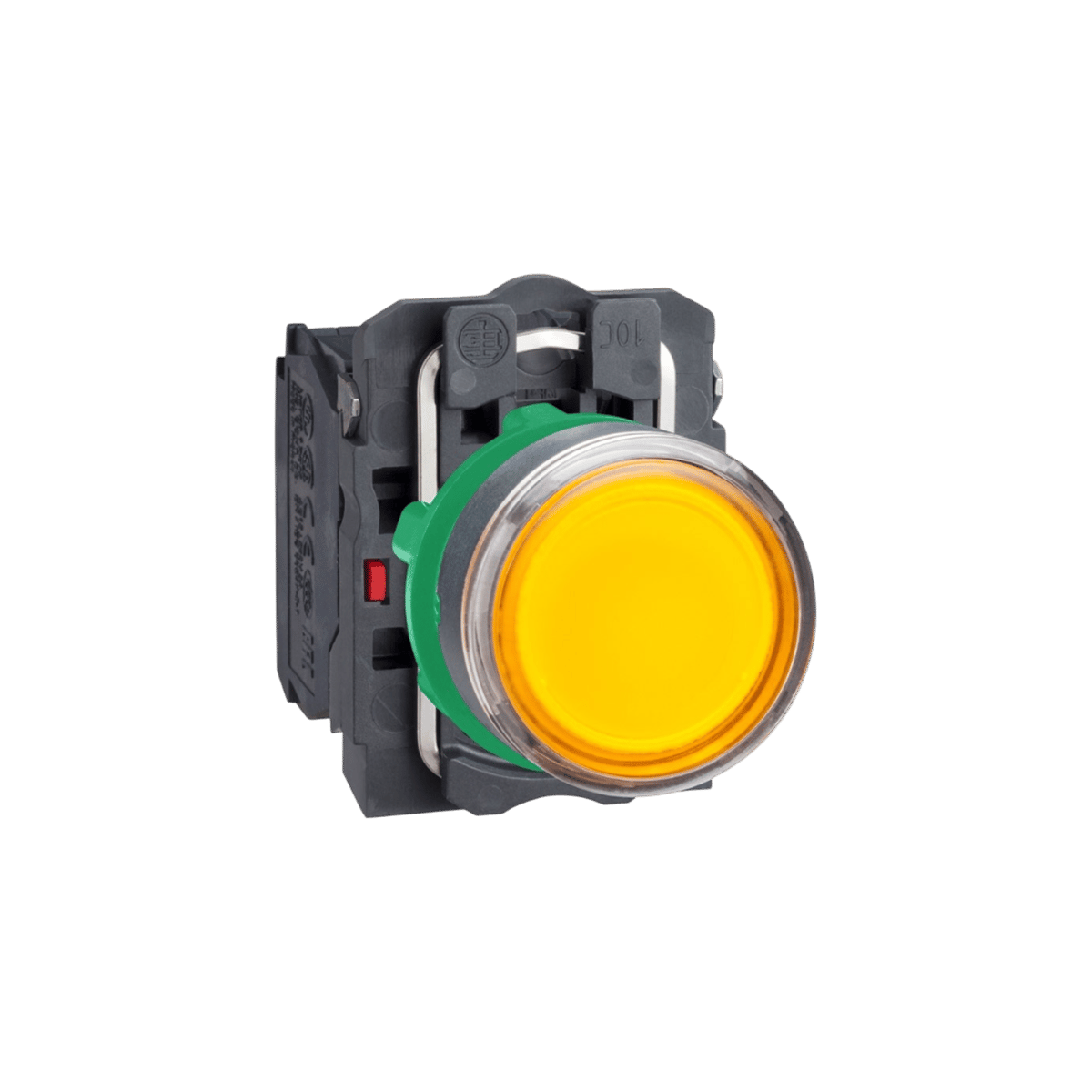 Schneider XB5AW3565 Işıklı Yaylı Buton, Sarı, 1 Na + 1 Nk