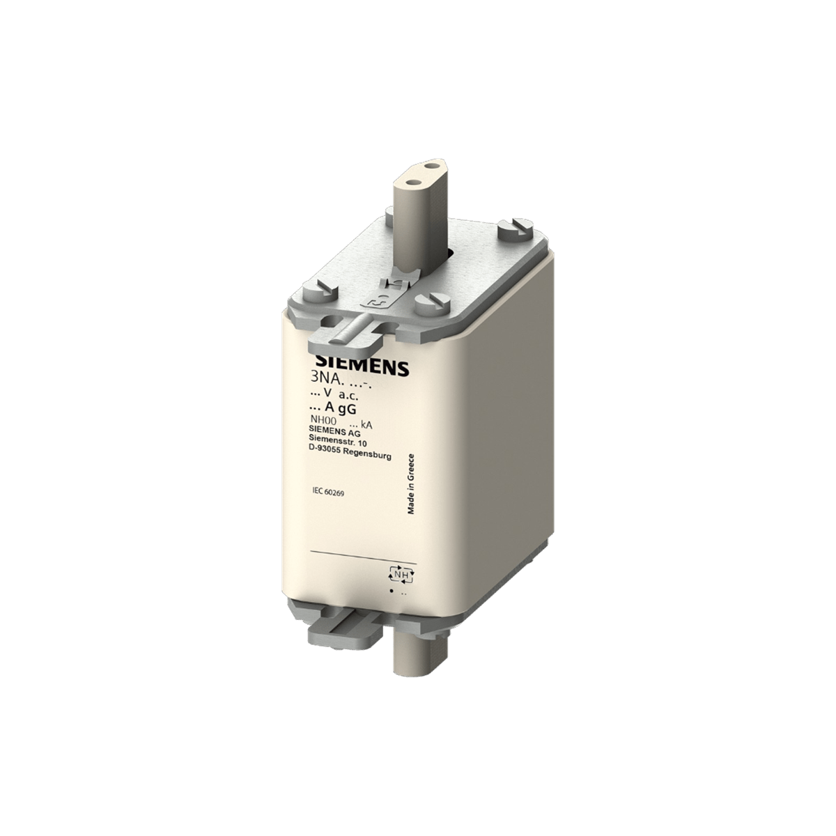 Siemens 3NA3836 160A 00 Boy NH Bıçaklı Sigorta