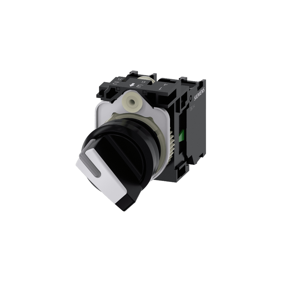 Siemens 3SU1100-2BF60-1MA0 - 22MM PLASTİK KALICI MANDAL BUTON 1NO+1NC 0-1