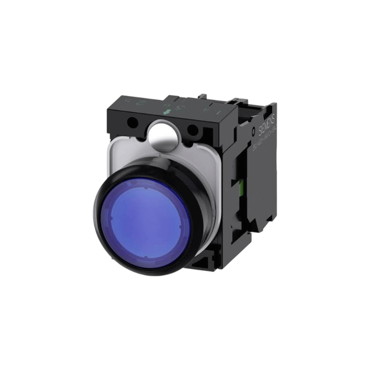 Siemens 3SU1102-0AB50-1BA0 - 22MM PLASTİK 24VAC/DC 1NO MAVİ YAY DÖNÜŞLÜ BUTON