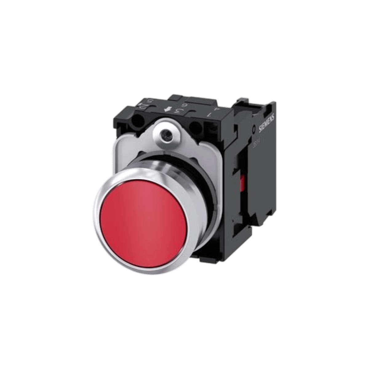 Siemens 3SU1150-0AB20-1CA0 22mm Kırmızı 1NC Komple Yay Dönüşlü Buton