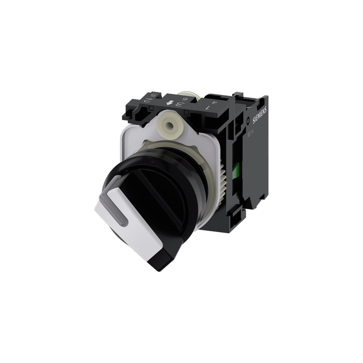 Siemens 3SU1150-2BF60-1BA0 - 22MM METAL KALICI MANDAL BUTONU 0-1