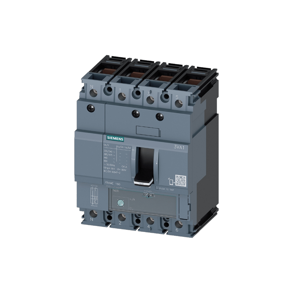 Siemens 3VA1125-5EE46-0AA0 - 3VA1 3P 40A 55kA TM240 MCCB