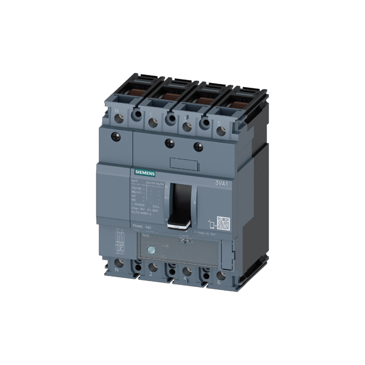 Siemens 3VA1180-4EF46-0AA0 - 3VA11 56-80A TM240 36KA 4P ŞALTER