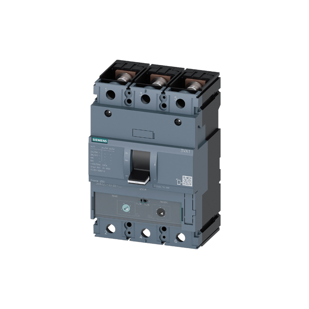 Siemens 3VA1225-5EF32-0AA0 - 3VA12 175-250A TM240 55KA 3P ŞALTER