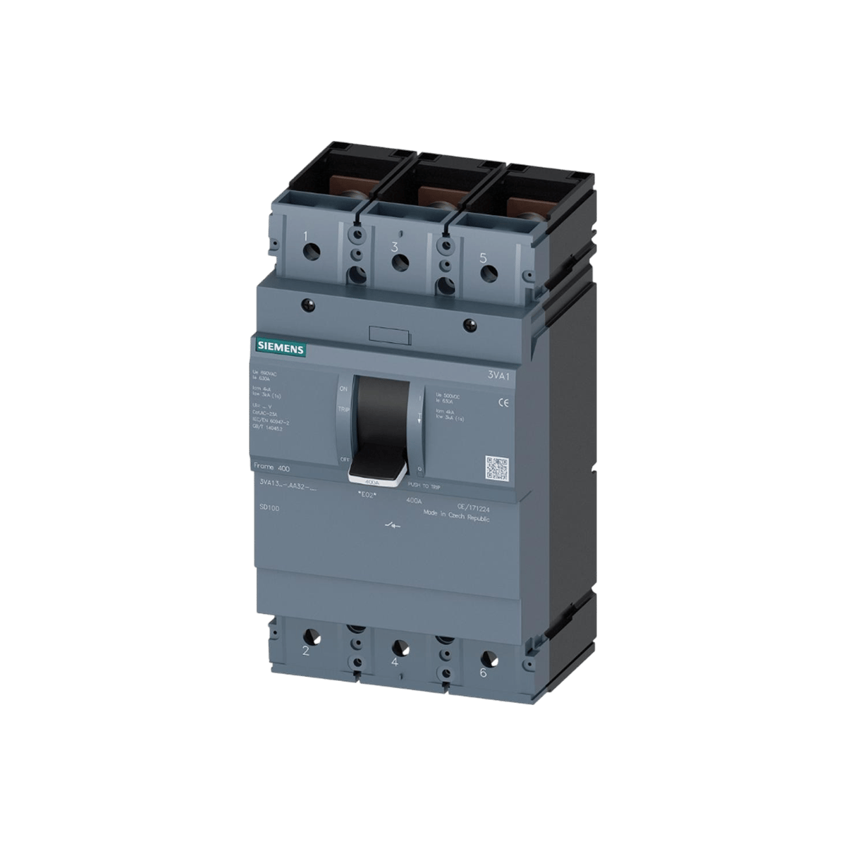 Siemens 3VA1340-1AA32-0AA0 - 3VA13 3P 400A KORUMA ÜNİTESİZ YÜK AYIRICI