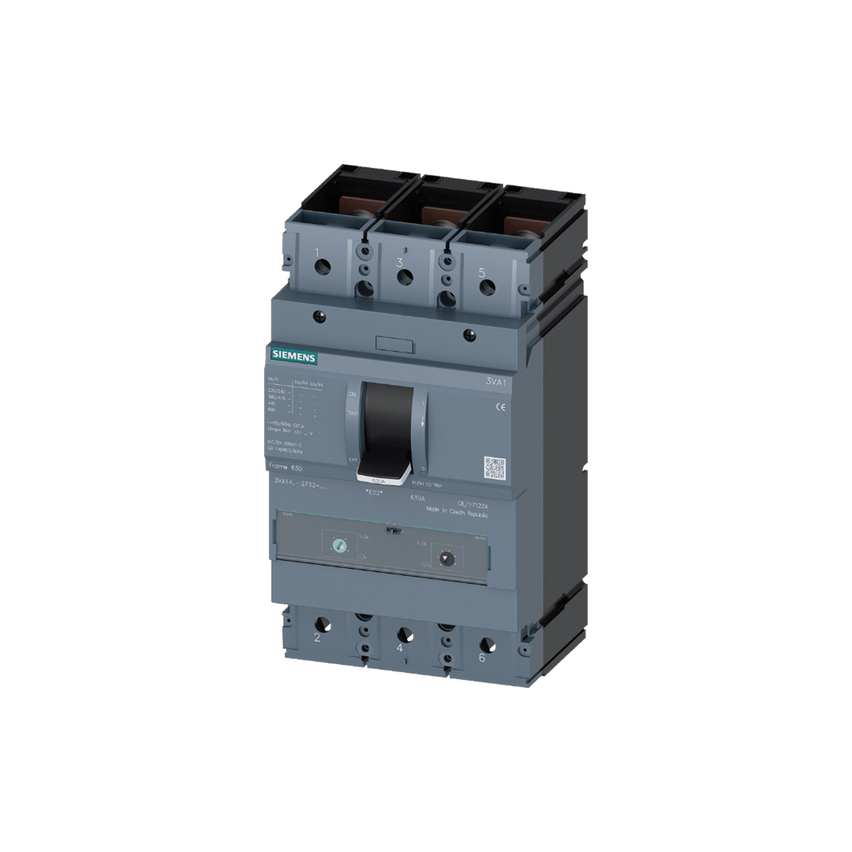 Siemens 3VA1463-5EF32-0AA0 - 3VA14 440-630A TM240 55KA 3P ŞALTER