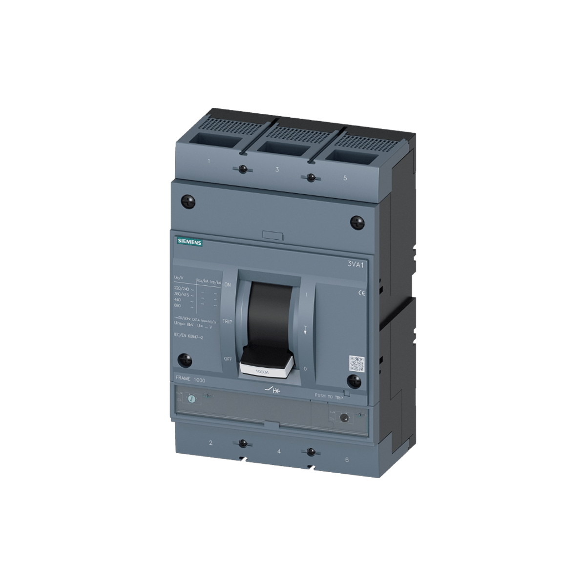 Siemens 3VA1510-5EF42-0AA0 - 3VA15 1000A TM240 55KA 4P ŞALTER