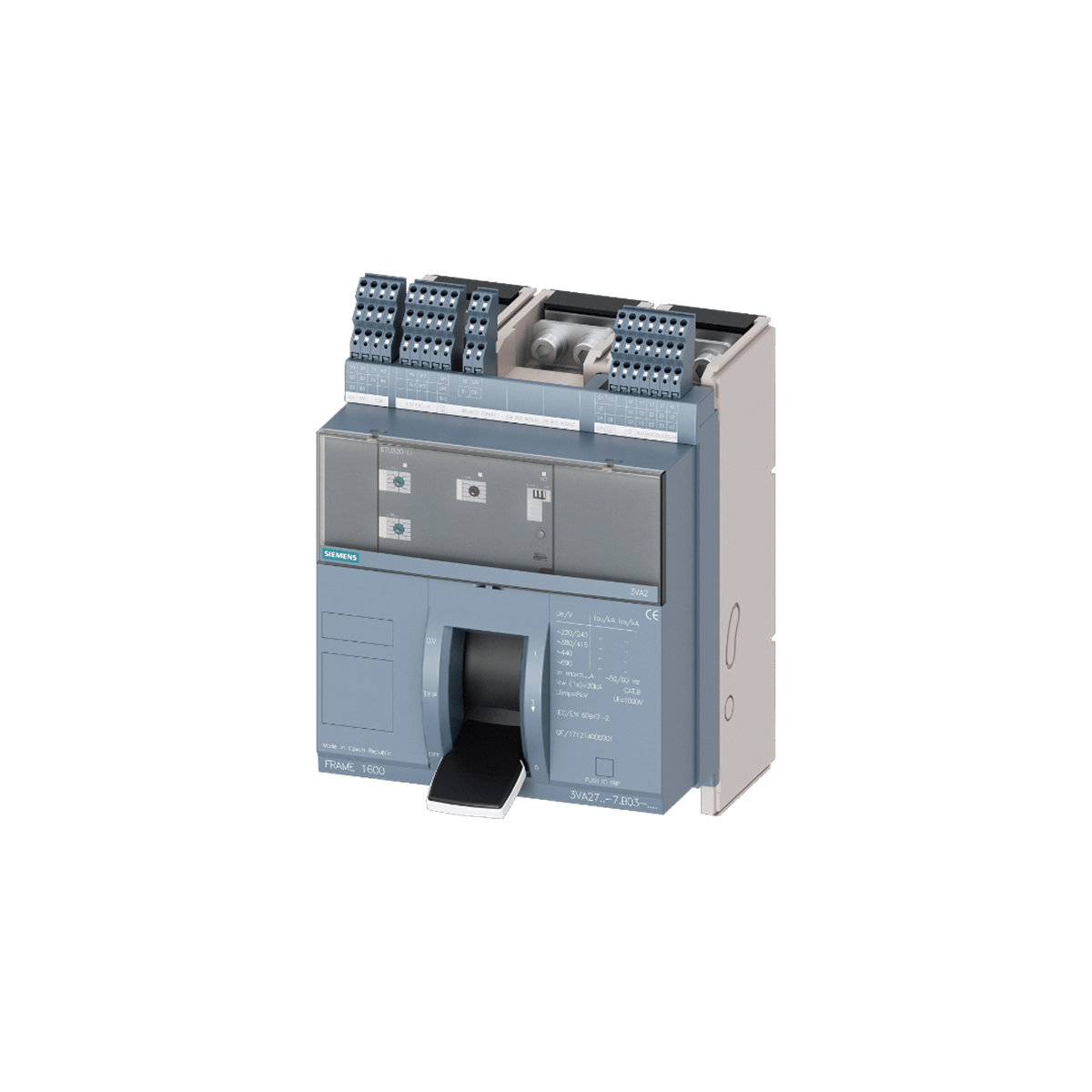 Siemens 3VA2716-5AB03-0AA0 3VA27 1600A ETU320 55kA 3P Şalter