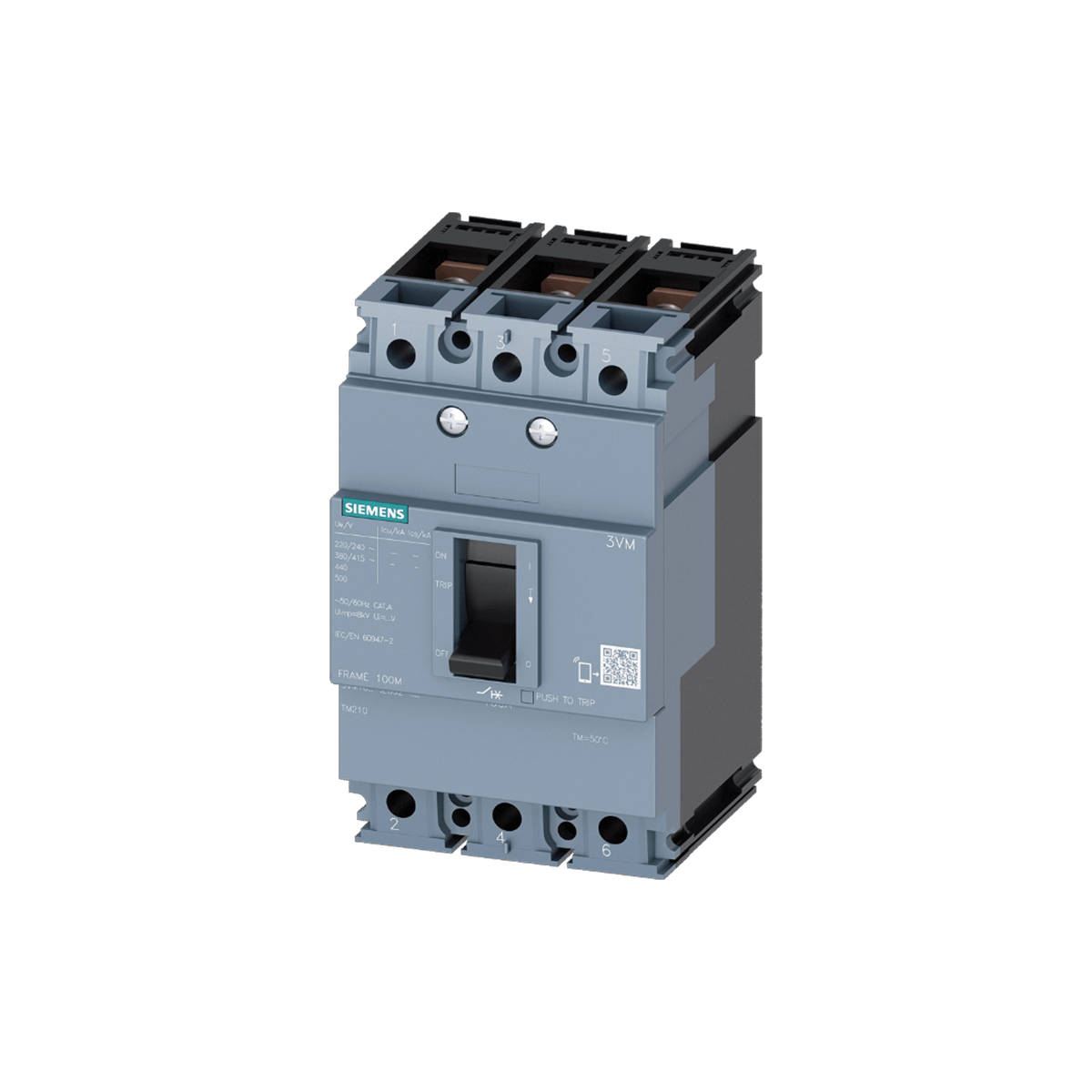 Siemens 3VM1110-5MH32-0AA0 - 3VM11 100A TM120M 55KA 3P ŞALTER